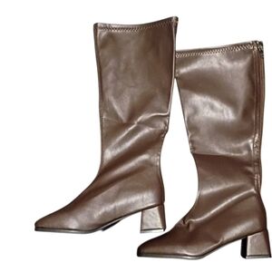 Elegant Brown Knee-High Women's Boots
